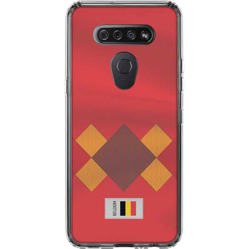 Belgium Soccer Flag LG K51/Q51 Clear Case